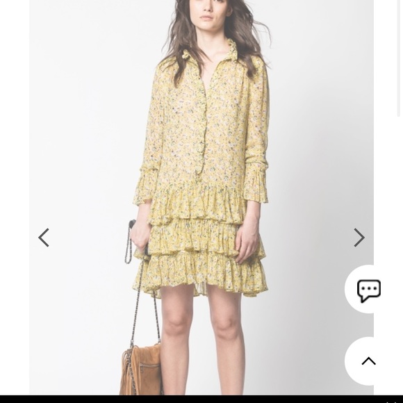 - Zadig & Voltaire Rebbie Anemone Dress Size Small - Picture 6 of 16